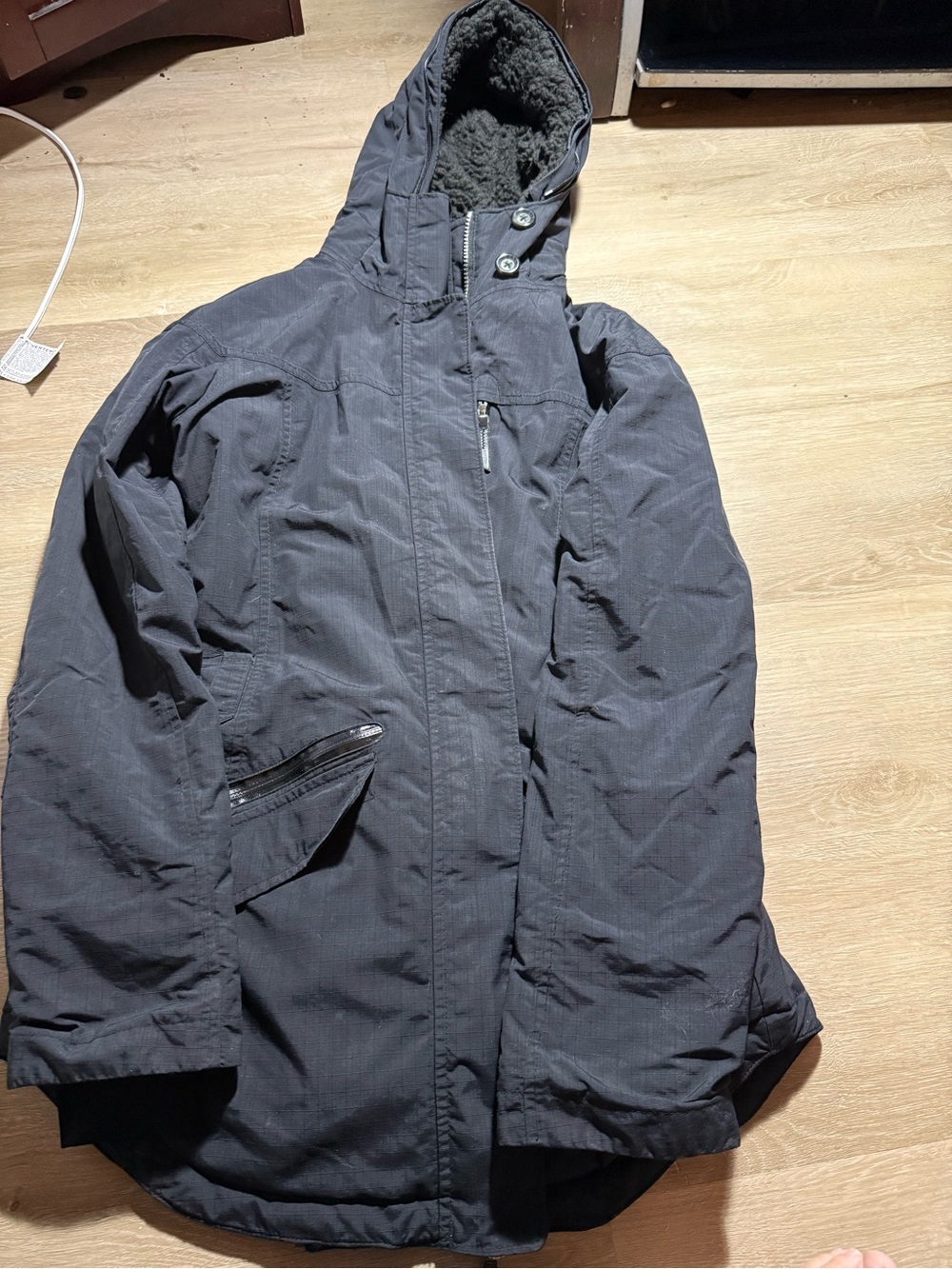 Columbia Men's Dark Gray Hooded Puffer Jacket